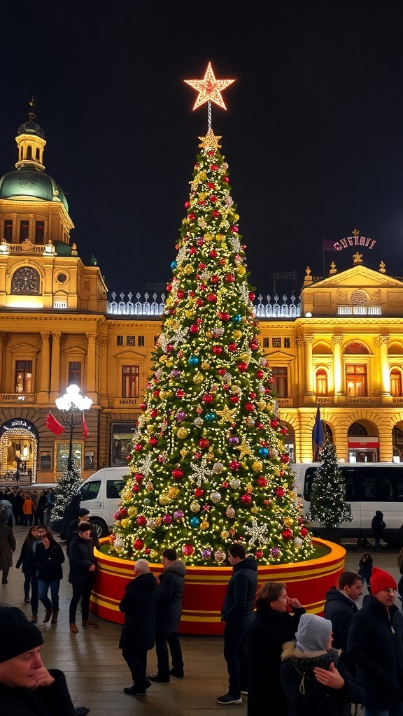 Christmas Aesthetic in Yerevan Christmas lights and decorations in Yerevan